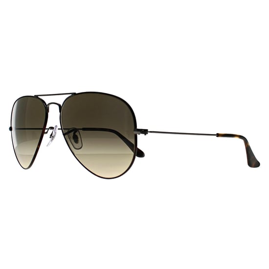 Ray-Ban Aviator 3025 92700A poliert havanna auf gunmetal braun vintage Farbverlauf schwarz Sonnenbrille - Image 2