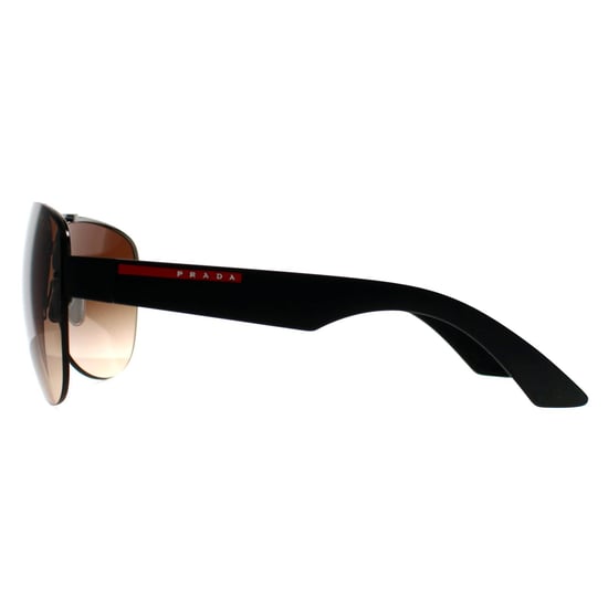 Prada Sport PS55YS 5AV02P Sonnenbrille mit Farbverlauf in Gunmetal Braun - Image 3