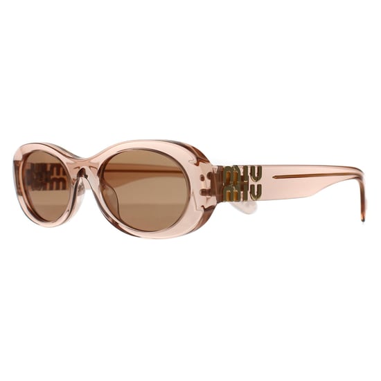 Miu Miu MU06ZS 13T1P1 noisette transparent rosa braun Sonnenbrille - Image 2
