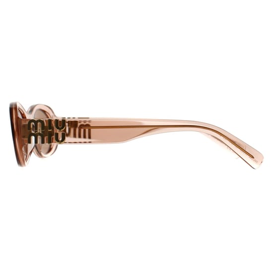 Miu Miu MU06ZS 13T1P1 noisette transparent rosa braun Sonnenbrille - Image 3