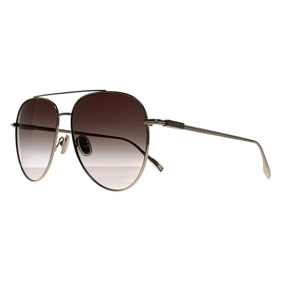 Salvatore Ferragamo Aviator Mens Light Gold Brown Gradient SF308S - Image 2