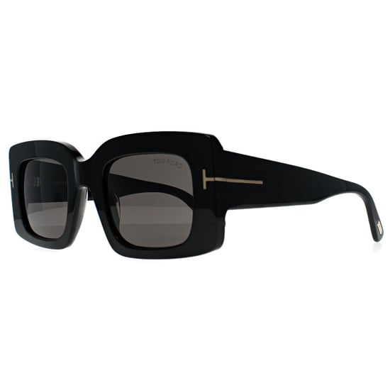 Tom Ford Brigitta FT1188 01A glänzend schwarz grau mit hellem Spiegel Sonnenbrille - Image 2