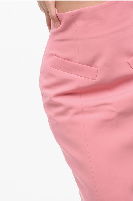 Bleistiftrock mit hoher Taille in Pink - Image 3