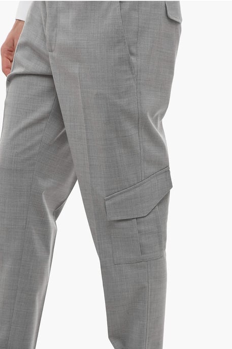 NATE Cargohose mit Skinny Fit in Grau - Image 3