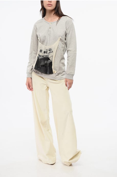 MM1 MM10 – Graues Sweatshirt mit Rundhalsausschnitt und 2 Knöpfen - Image 4