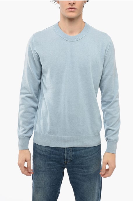 MM4 Kaschmirpullover mit Bündchen in Hellblau - Image 1