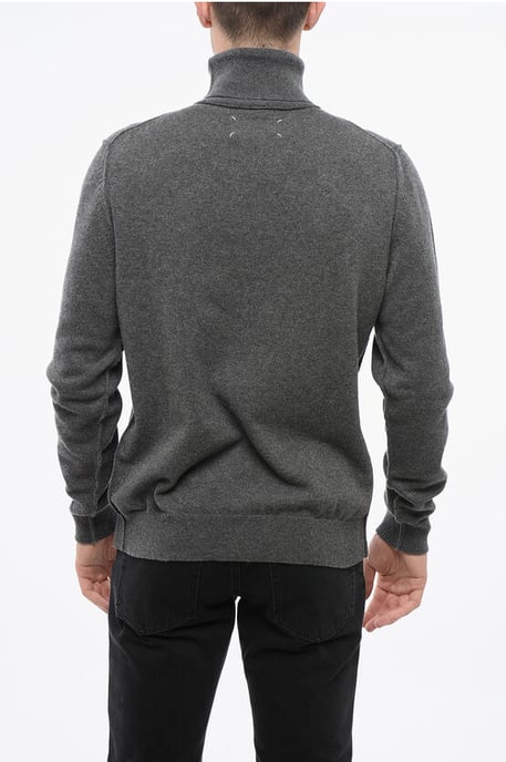 MM4 MM14 Kaschmir-Rollkragenpullover in Grau - Image 2