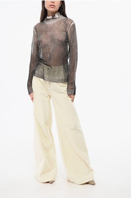 MM1 MM10 – Leichter Rollkragenpullover aus Seide in Grau - Image 3