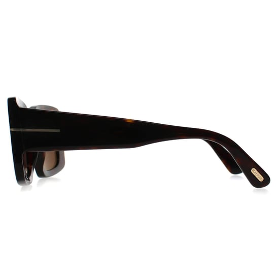 Tom Ford Brigitta FT1188 52E glänzend dunkel havanna hellbraun Sonnenbrille - Image 3