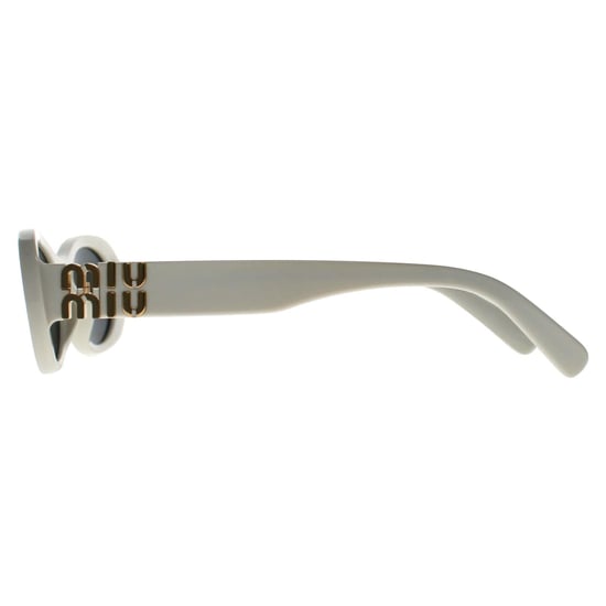 Miu Miu MU06ZS 1425S0 weiß elfenbein dunkelgrau Sonnenbrille - Image 3