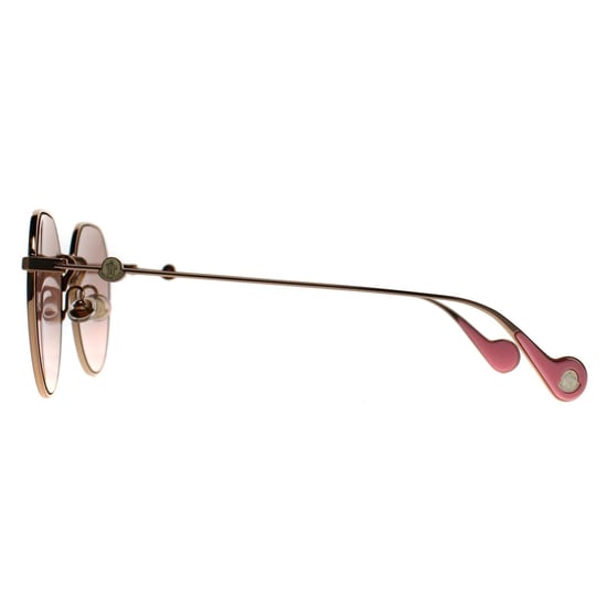 Moncler ML0156-K 28U glänzend rose gold rosa braun Sonnenbrille - Image 3
