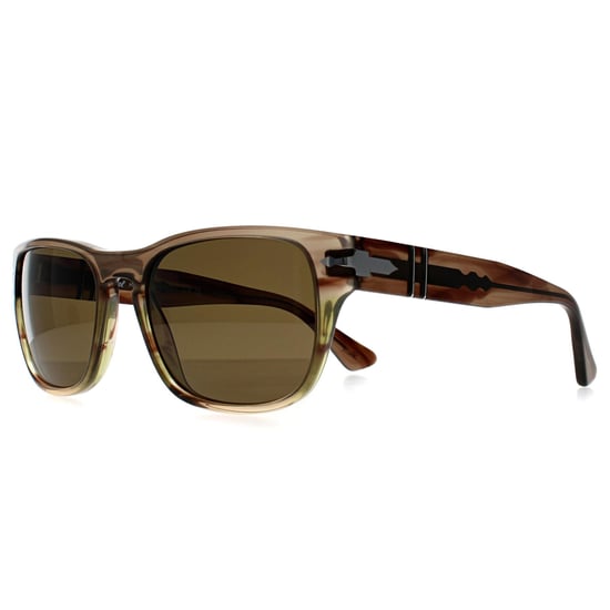 Persol PO3341S 120757 gestreifte braun grÃ¼n braun polarisierte Sonnenbrille - Image 2