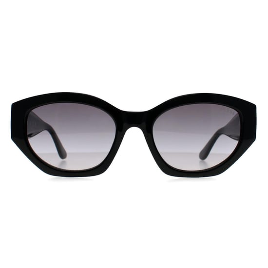 Guess GF6164 01B glänzende schwarz-graue Sonnenbrille mit Farbverlauf - Image 1