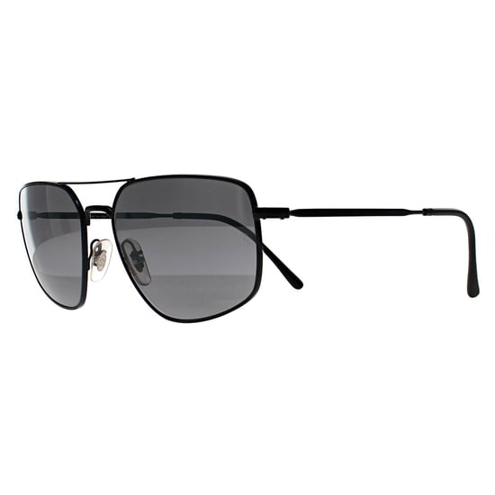 Ray-Ban RB3666 002/K3 poliert schwarz silber polarisierte Sonnenbrille - Image 2