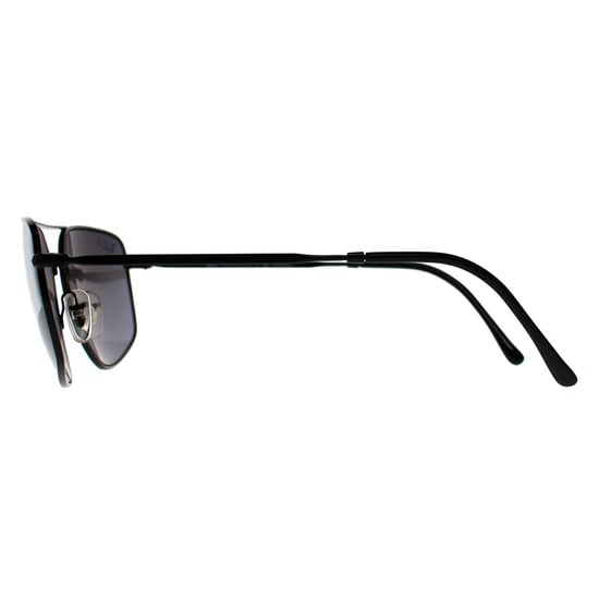 Ray-Ban RB3666 002/K3 poliert schwarz silber polarisierte Sonnenbrille - Image 3