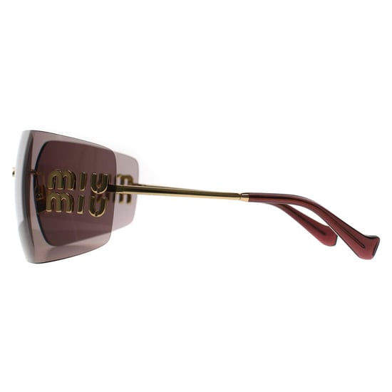 Miu Miu MU54YS 5AK06I gold hell lila braun Sonnenbrille - Image 3
