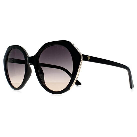 Guess GF6201 01B glänzend schwarz blau rosa Farbverlauf Sonnenbrille - Image 2