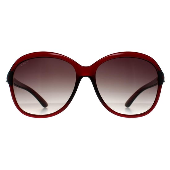 Seksy N2812 C transparente burgunderfarbene Sonnenbrille mit Rauchverlauf - Image 1