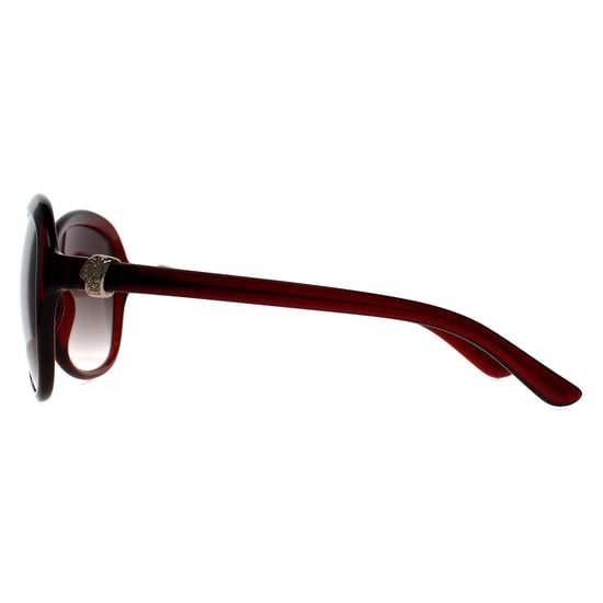Seksy N2812 C transparente burgunderfarbene Sonnenbrille mit Rauchverlauf - Image 3
