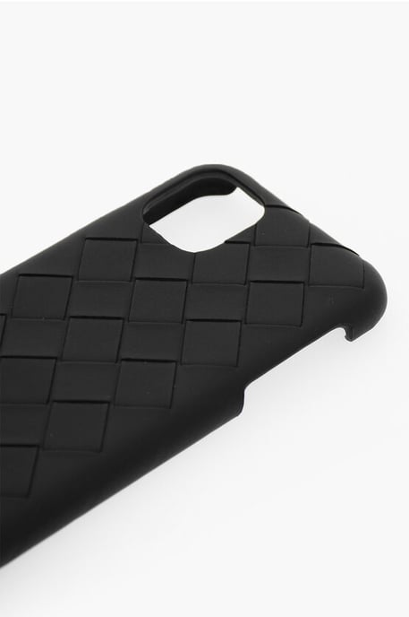 iPhone 11-Hülle aus Intreccio-Leder in Schwarz - Image 2