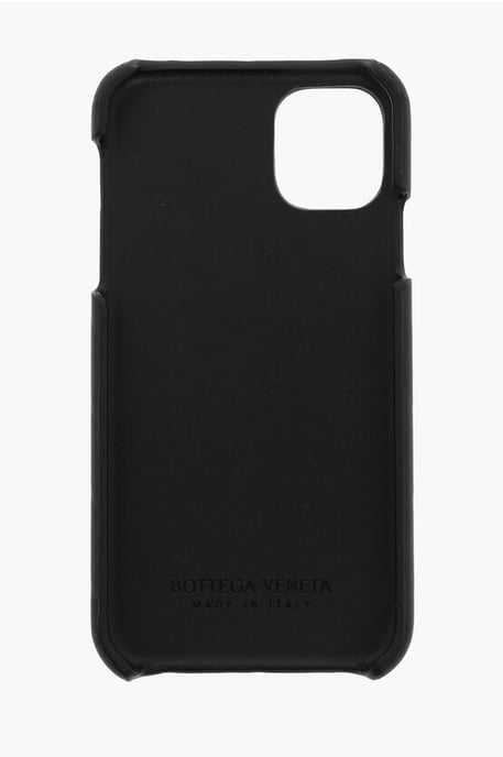 iPhone 11-Hülle aus Intreccio-Leder in Schwarz - Image 3