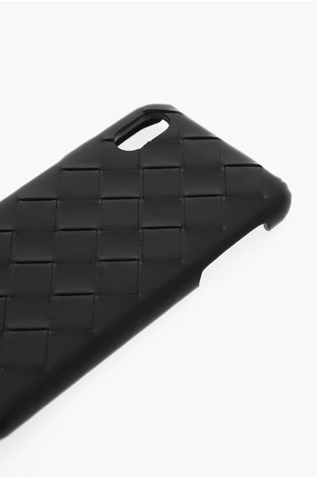 Gewebte Lederhülle für das iPhone XS MAX in Schwarz - Image 2