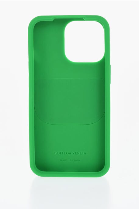 Geflochtene iPhone 13 Pro-Hülle mit Airpods-Halter in Grün - Image 2