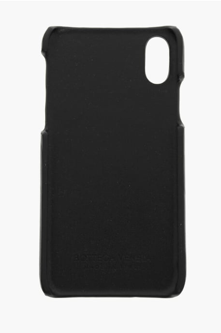 Intreccio Soft-Leder-iPhone Xs-Hülle in Schwarz - Image 3