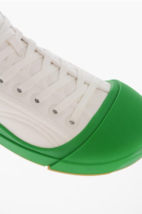 Canvas VULCAN High-Top-Sneaker mit gummierter Spitze in Weiß - Image 4