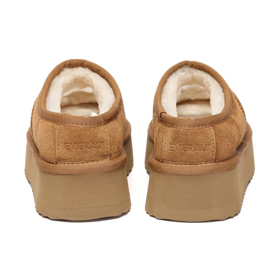 EVER AU Australien Damen Plüsch-Ankle-Plateau-Slipper - Image 5
