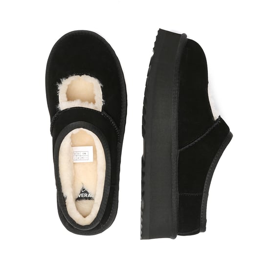 EVER AU Australien Damen Feder-Ankle-Plateau-Pantoletten - Image 3