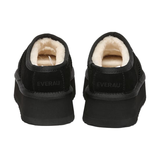 EVER AU Australien Damen Feder-Ankle-Plateau-Pantoletten - Image 5