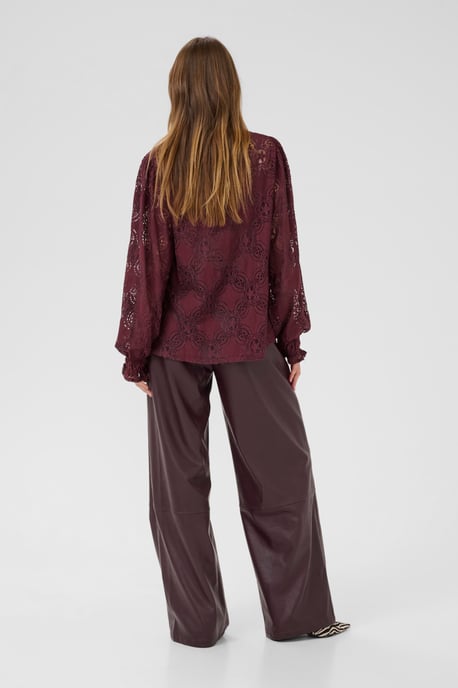Langarm-Bluse CUolu Relaxed fit burgundy - Image 2