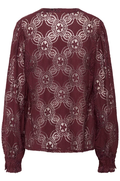 Langarm-Bluse CUolu Relaxed fit burgundy - Image 5