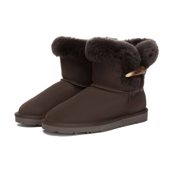 EVER AU Damen Robin Horn Toggle Knopf Mini Stiefel - Image 4
