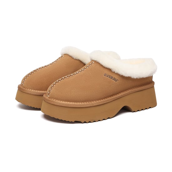 EVER AU Australien Frauen Savanna Knöchel Chunky Plattform Schafsfell Stiefel - Image 4