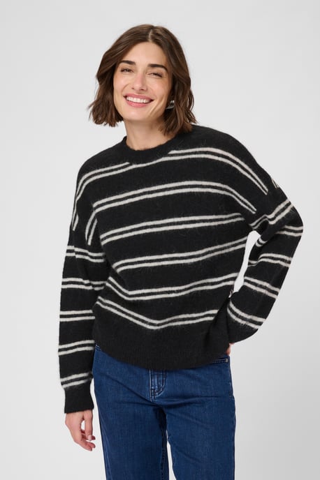 Strickpullover CUbernie Classic fit black offwhite - Image 3