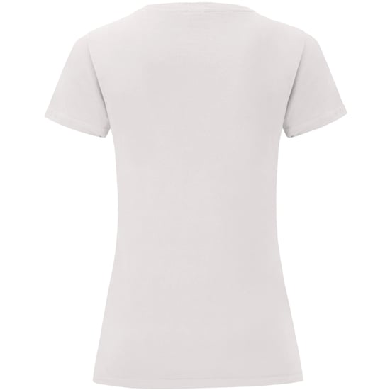 Fruit Of The Loom Damen T-Shirt Iconic, kurzärmlig (Weiß) - Image 2
