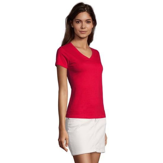SOLS - "Imperial" T-Shirt V-Ausschnitt für Damen (Rot) - Image 3