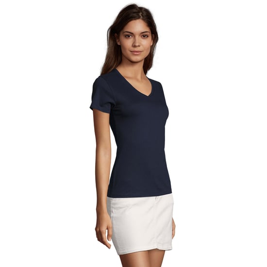 SOLS - "Imperial" T-Shirt V-Ausschnitt für Damen (Dunkelblau) - Image 3