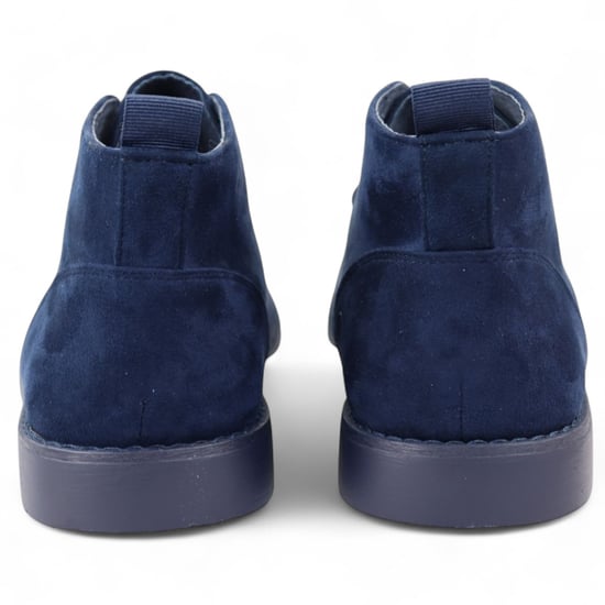 Marineblaue Premium Chukka-Stiefel aus Wildleder im Wüstenstil für Herren - Image 6