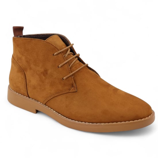 Hellbraune Premium Chukka-Stiefel aus Wildleder im Wüstenstil für Herren - Image 2