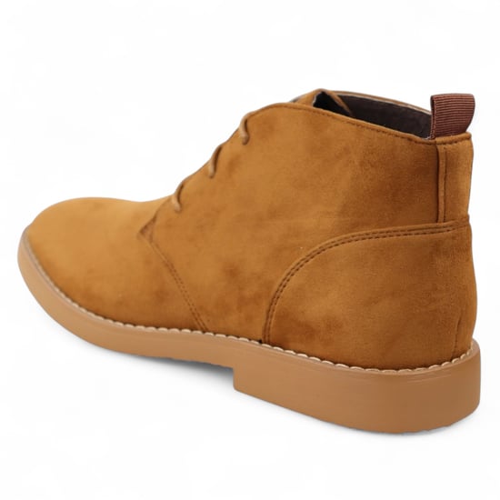 Hellbraune Premium Chukka-Stiefel aus Wildleder im Wüstenstil für Herren - Image 5