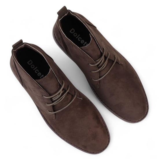 Braune Premium Chukka-Stiefel aus Wildleder im Desert-Stil für Herren - Image 5