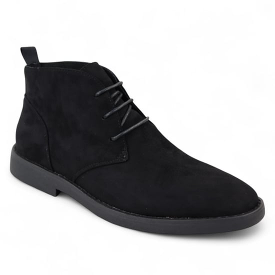 Schwarze Premium Chukka-Stiefel aus Wildleder im Desert-Stil für Herren - Image 2