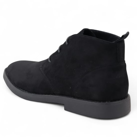 Schwarze Premium Chukka-Stiefel aus Wildleder im Desert-Stil für Herren - Image 5