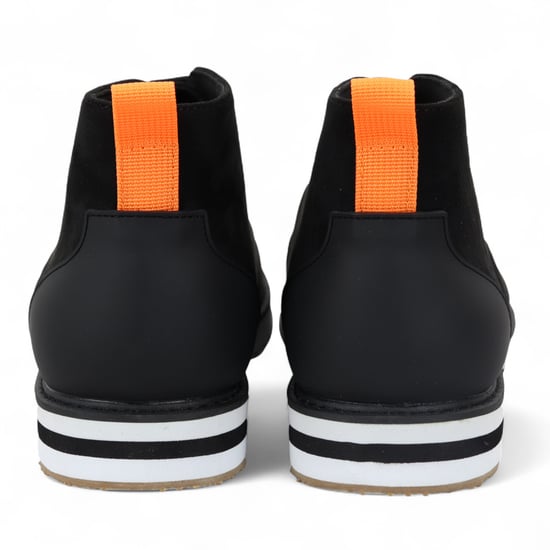 Schwarze Desert-Boots aus Wildleder mit Schnürung für Herren - Image 4