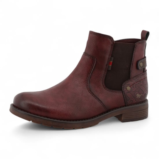 Mustang Damen Chelsea-Stiefeletten in Burgunderrot - Image 3