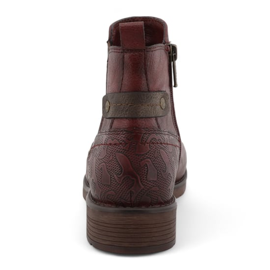 Mustang Damen Chelsea-Stiefeletten in Burgunderrot - Image 6