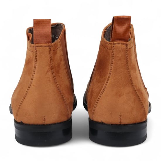 Herren Chelsea Boots aus Wildleder in Hellbraun, mit echtem Leder gefüttert, Slip-On - Image 6